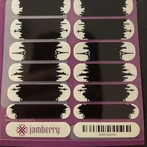 Jamberry Nail Wraps Full Sheet A143 SKYLINE Plus Bonus Gift of 2 sample sheets